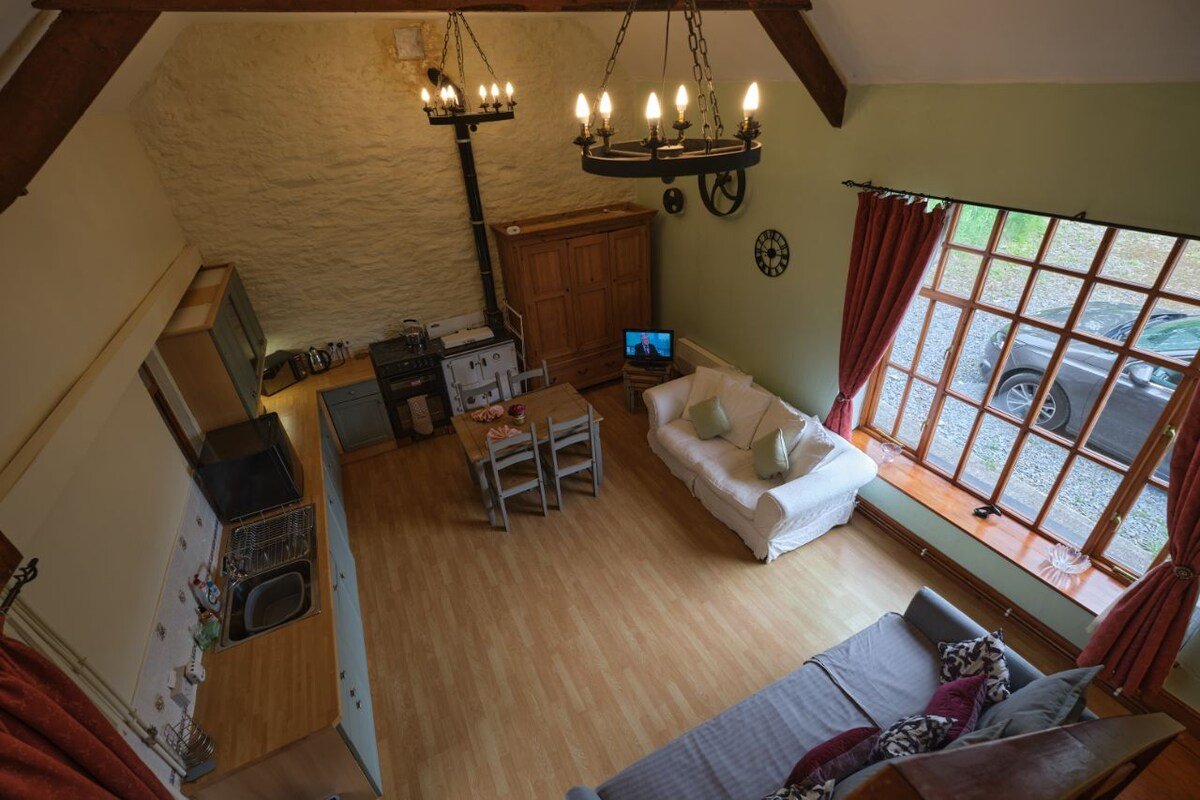 Living space at Treflyn Barn